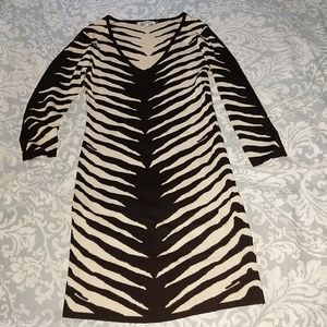 Tiger Print Sweater Dress